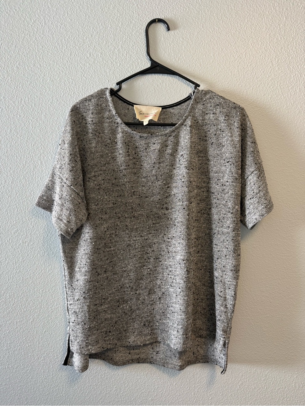 Heather Gray Short-Sleeve Knit Shirt